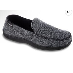 Brand New Isotoner Women's Size 8-9 Dark Charcoal Grey Slippers Memory Foam